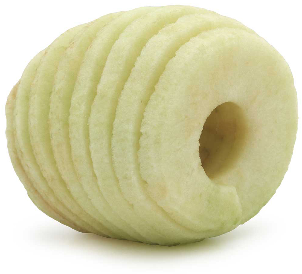 Johnny Apple Peeler Spiral Peeled Apples